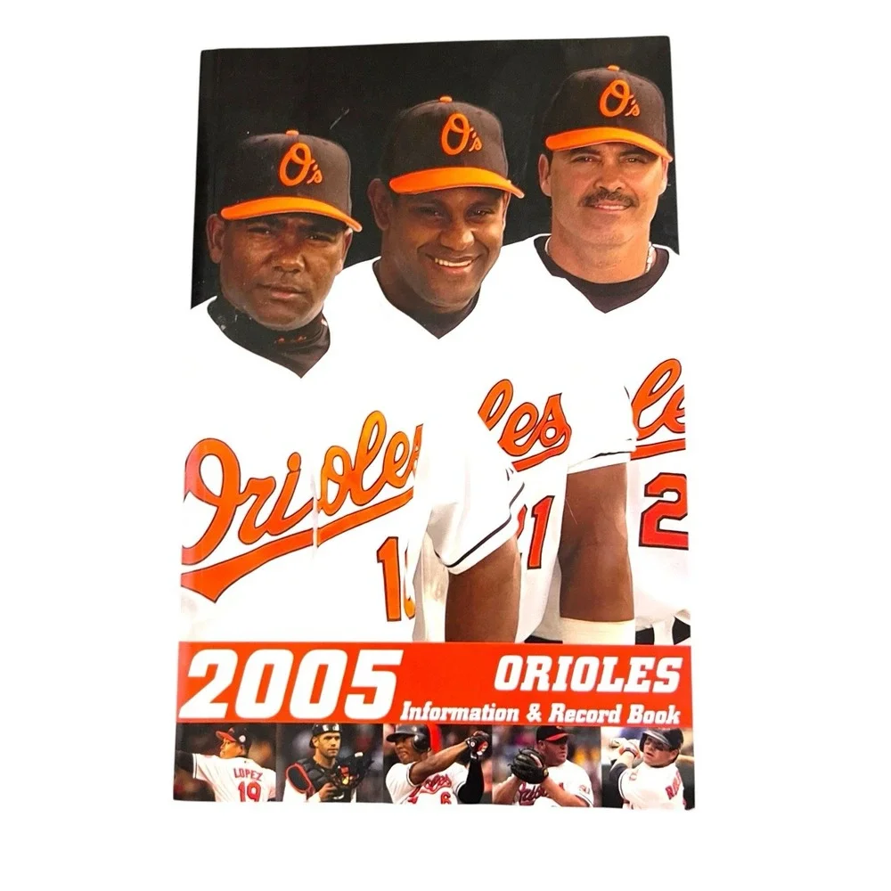 7 Vintage Baltimore Orioles MLB Baseball Media Guides 1991, 1995, 1997, 1999, 05